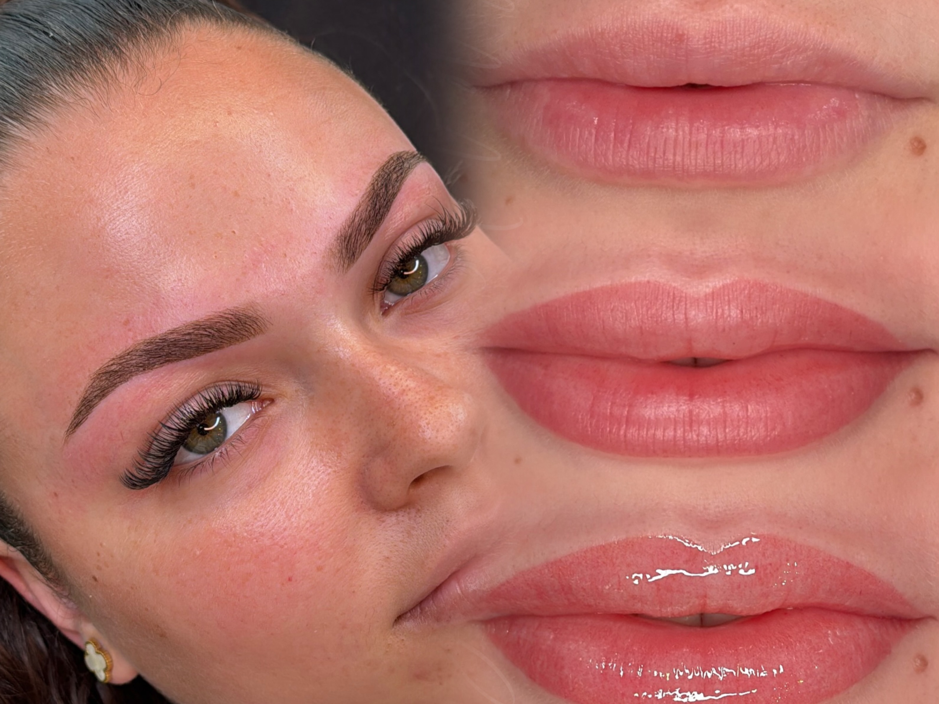 Healed lip blush